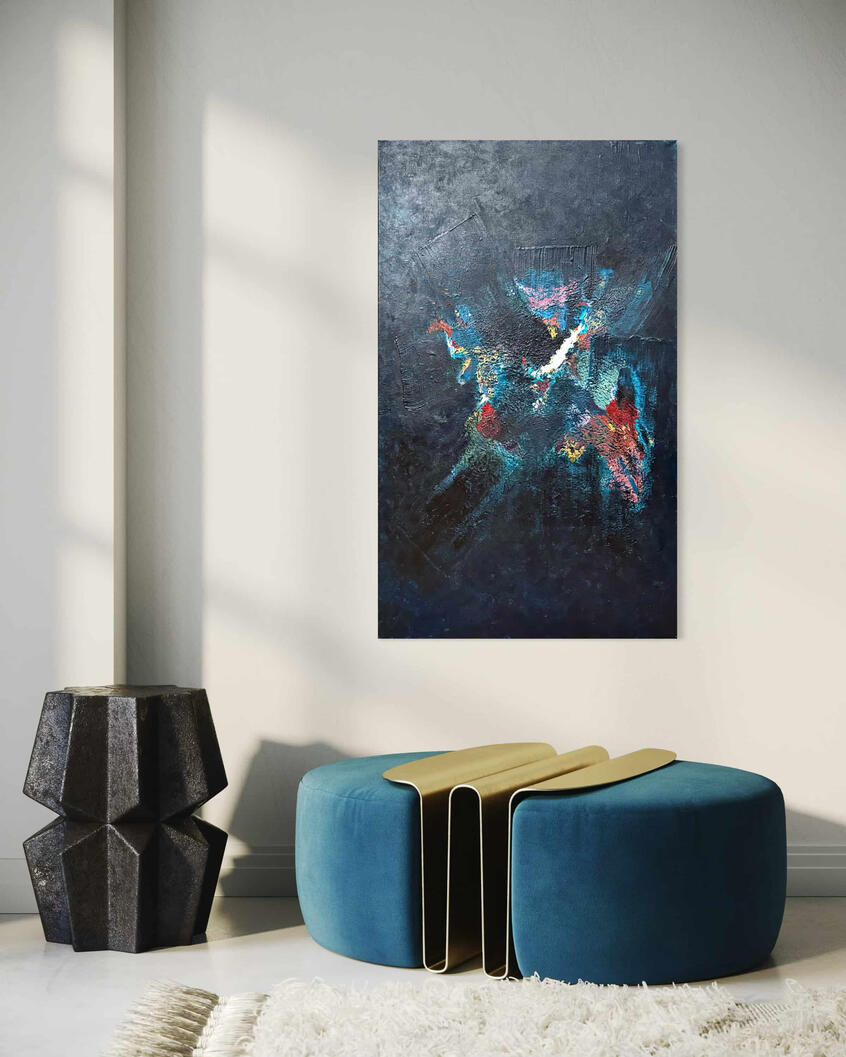 Hidden Childhood - Acryl auf Leinwand, 2026, 100 x 60 cm